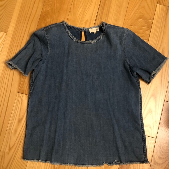 Aritzia Wilfred Denim T-Shirt - Picture 2 of 3